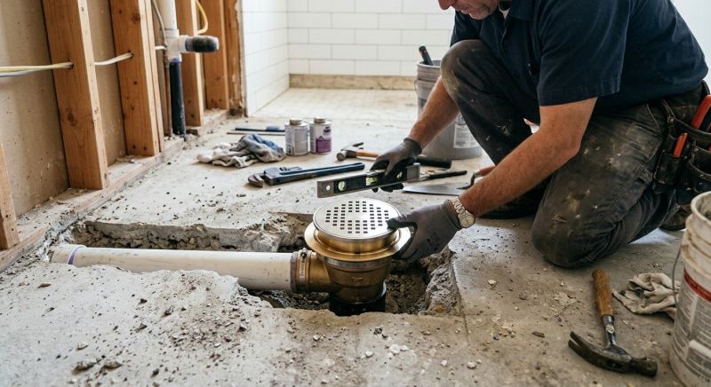 Linear Drain Installation in Denver, CO