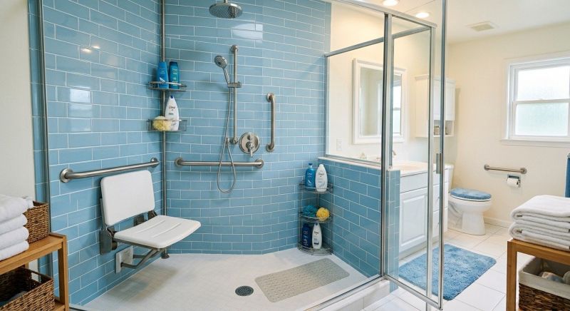 Senior Shower Installation in Portland, ME