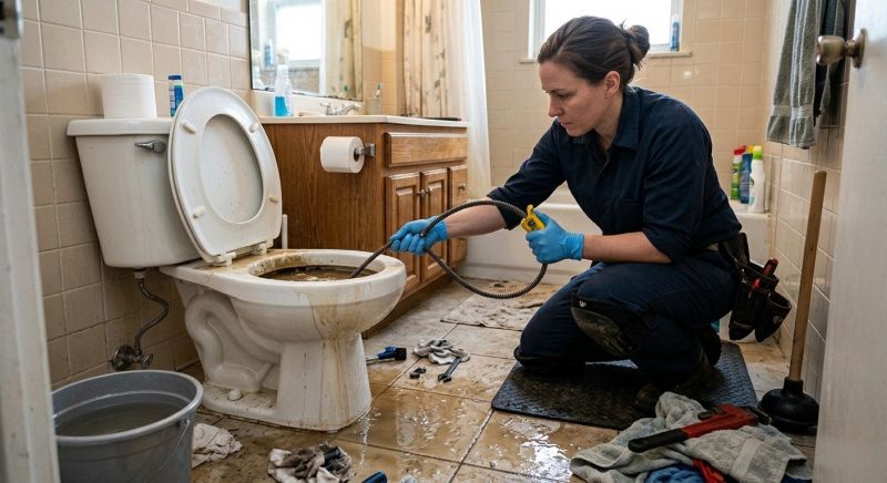 Toilet Drain Repair in Denver, CO